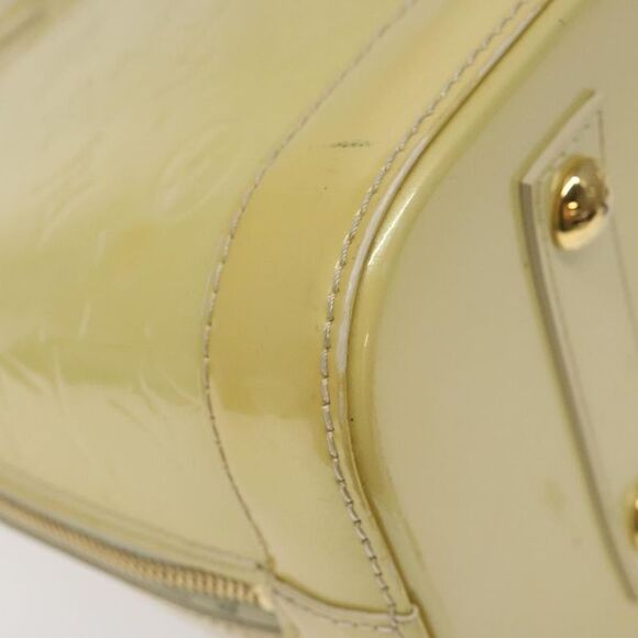 Louis Vuitton Alma Handbag Monogram Vernis Beige Patent_Leather Bag (Pre-Owned) - Picture 11 of 16